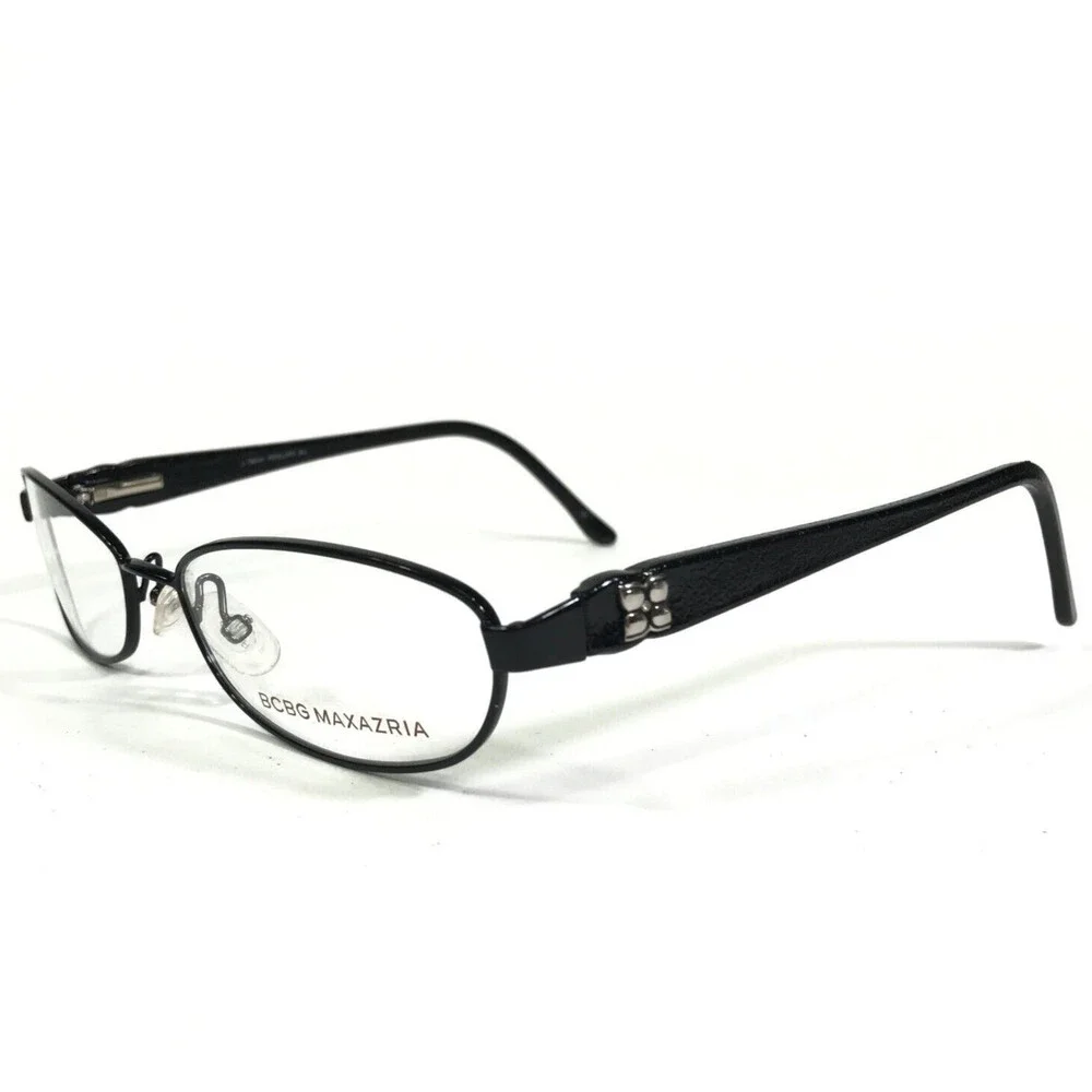 BCBGMAXAZRIA Eyeglasses Frames PENELOPE Bla Black Oval Wire Rim 54-16-135